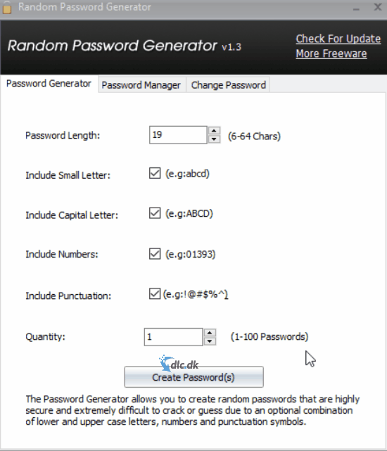 random password generator algorithm