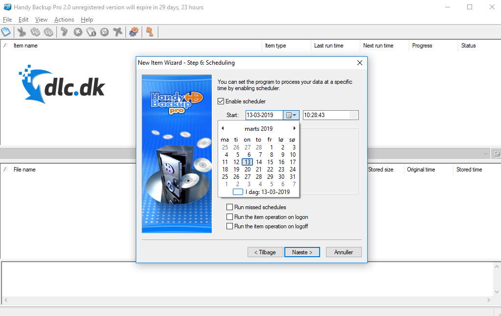 Screenshot af Handy Backup Pro