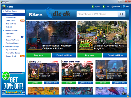 Screenshot af Big Fish Games