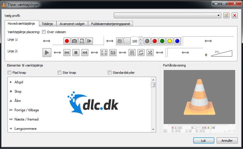 Screenshot af VLC Media Player til Mac