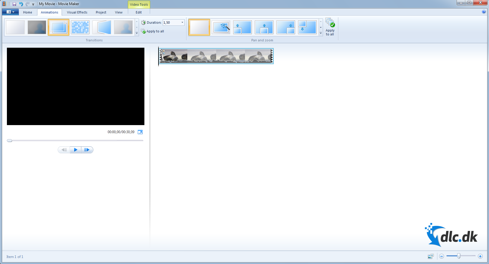 Screenshot af Windows Live Movie Maker