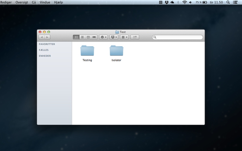 Screenshot af Isolator til Mac