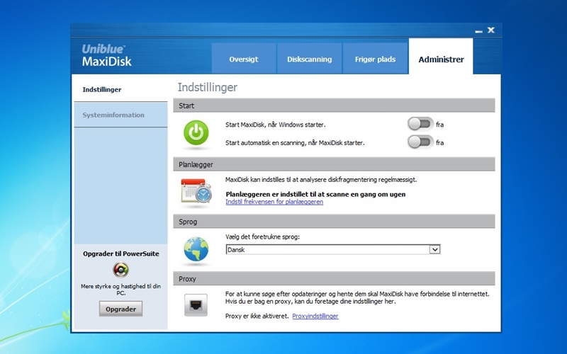 Screenshot af MaxiDisk (Dansk)