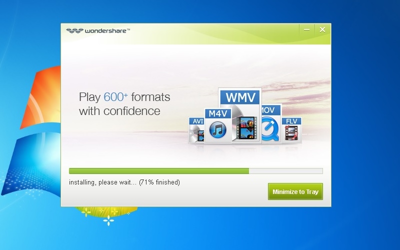 Screenshot af Wondershare Player til Mac