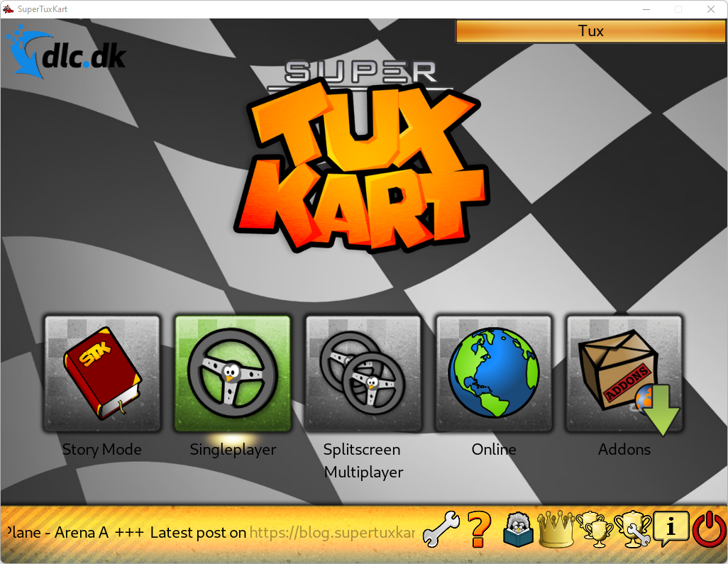Screenshot af SuperTuxKart til Mac