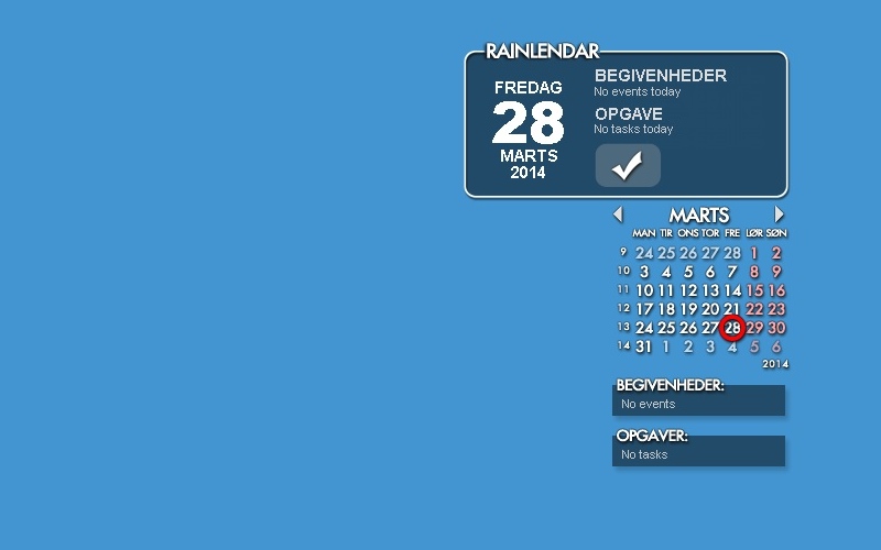 Screenshot af Rainlendar Lite (32-bit)