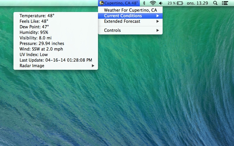 Screenshot af Meteorologist til Mac