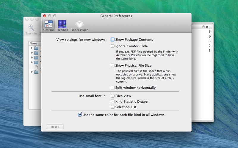 Screenshot af Disk Inventory X til Mac