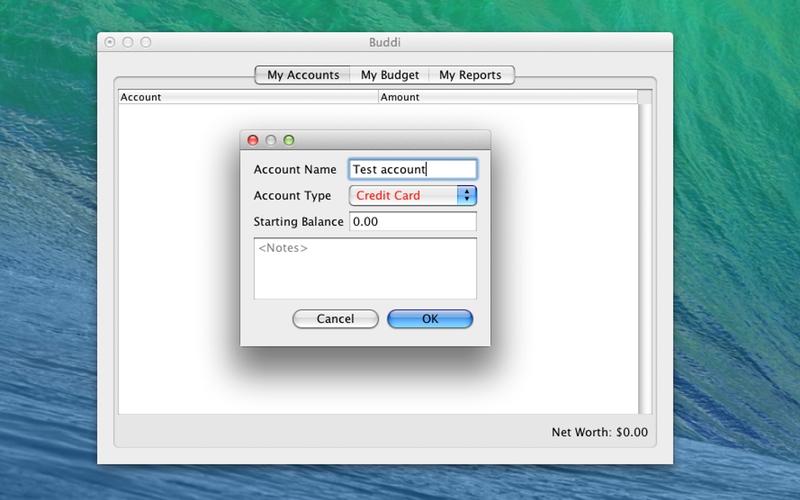 Screenshot af Buddi til Mac
