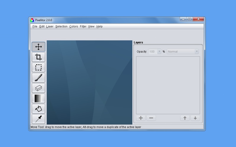 Screenshot af Pixelitor til Mac