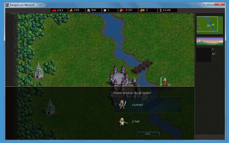 Screenshot af The Battle for Wesnoth