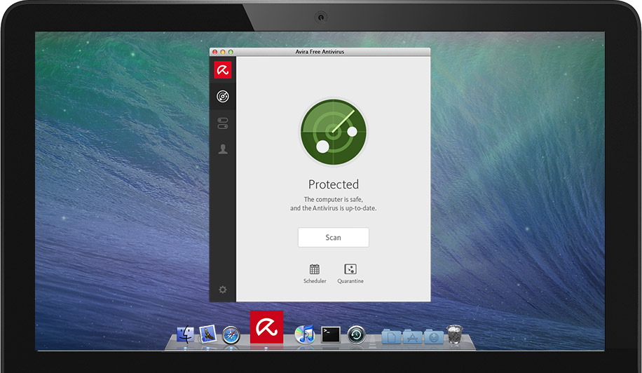 Screenshot af Avira Antivirus til Mac