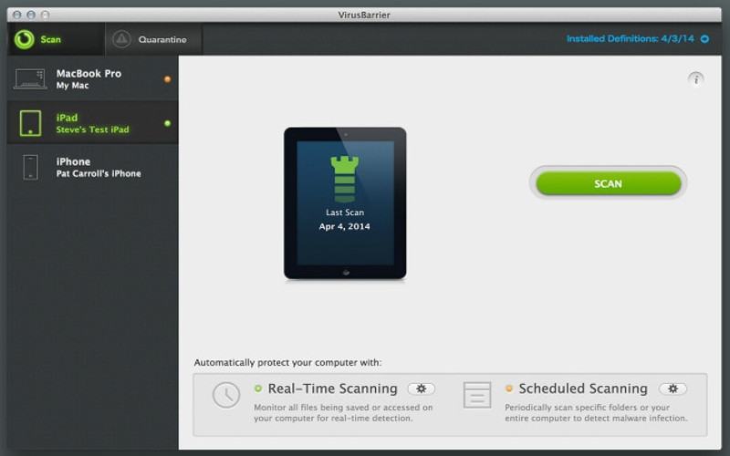 Screenshot af Intego Mac Internet Security