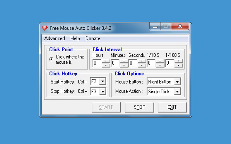 how do you use the free mouse auto clicker 3.8.3