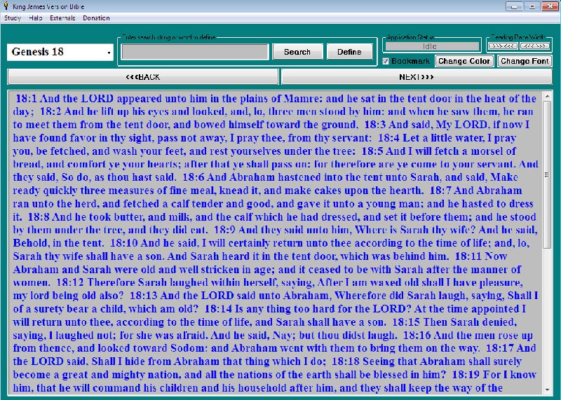 Screenshot af King James Version Bible