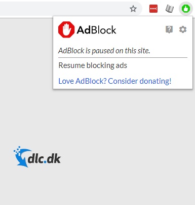 Screenshot af Adblocker til Chrome