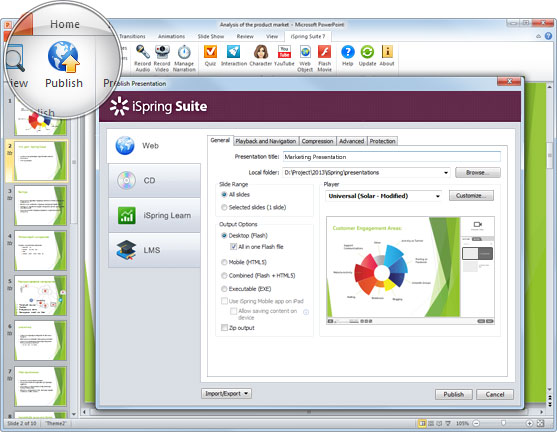 Screenshot af iSpring Suite 7