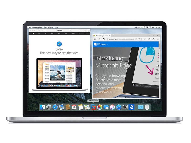 Screenshot af VMware Fusion for Mac