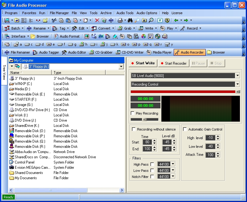Screenshot af File Audio Processor