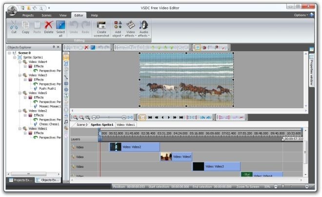 Screenshot af VSDC Free Video Editor