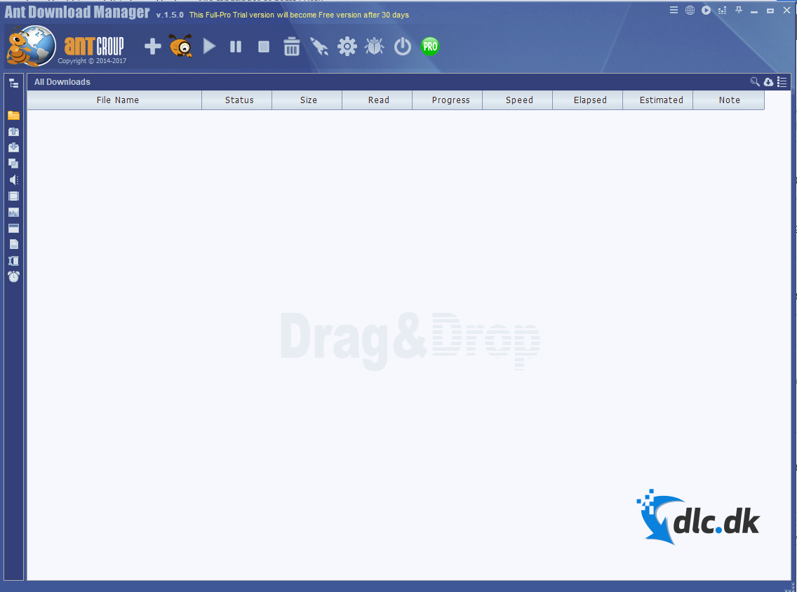 Screenshot af Ant Download Manager