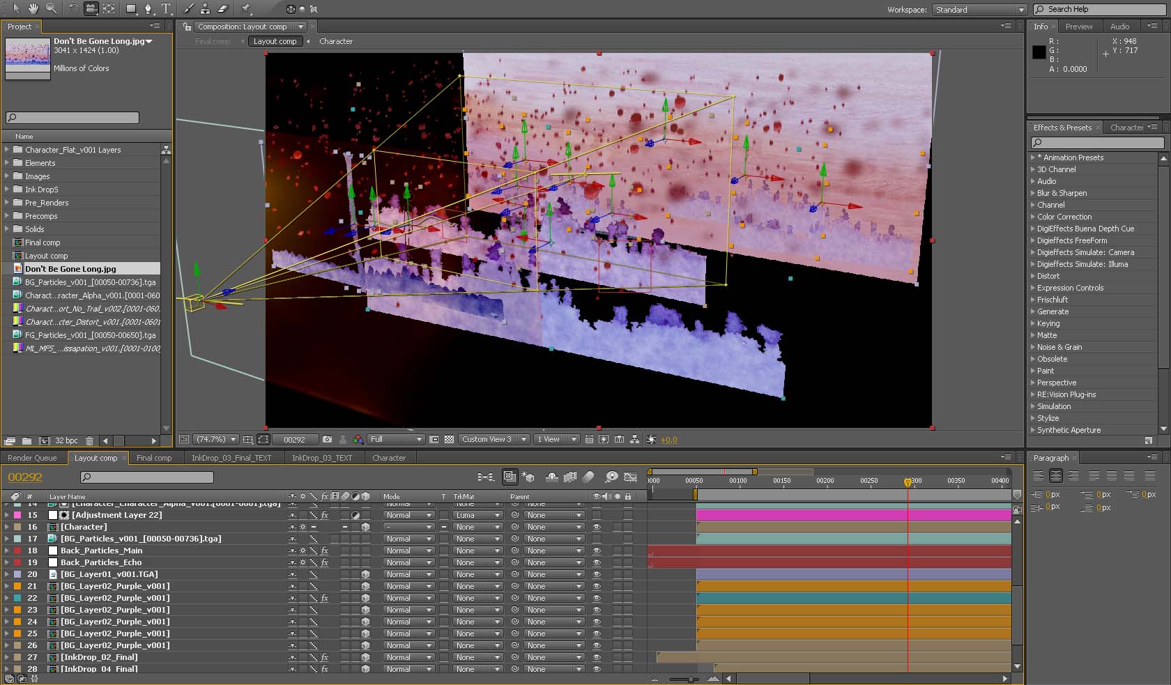Screenshot af Adobe After Effects