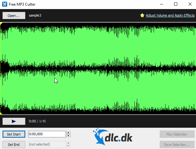 Screenshot af Free MP3 Cutter