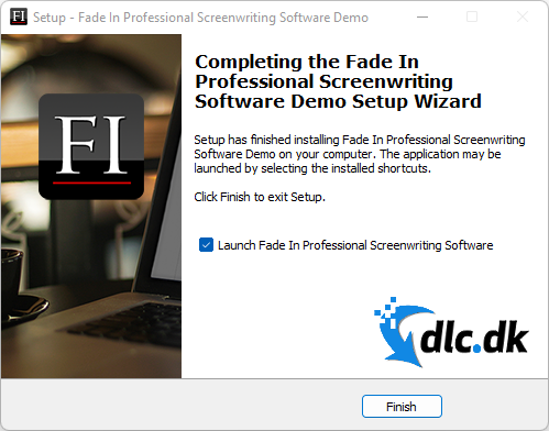 Screenshot af Fade In Professional Screenwriting Software