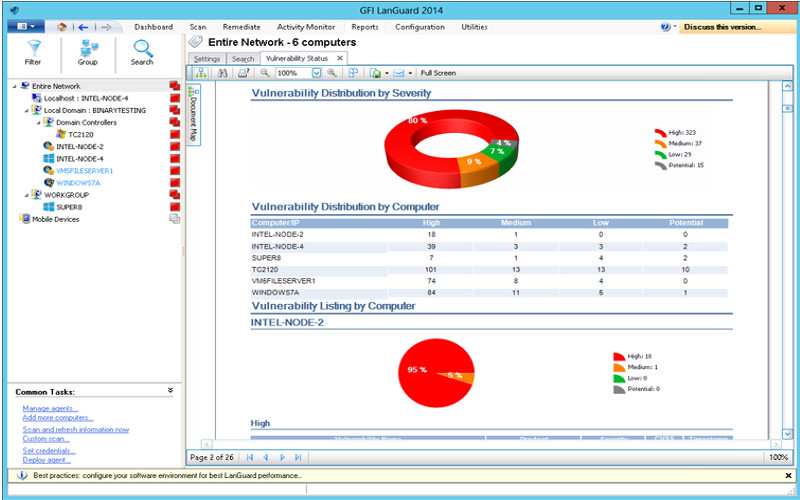 Screenshot af GFI LANguard Security Event Log Monitor