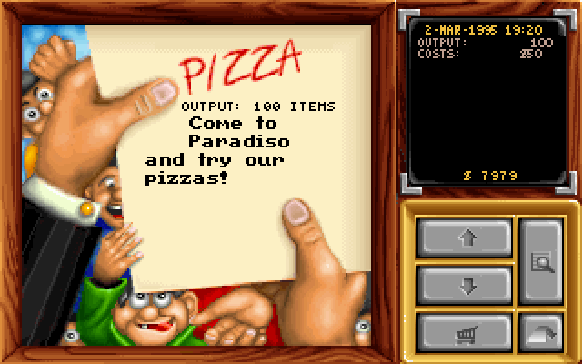 Screenshot af Pizza Tycoon
