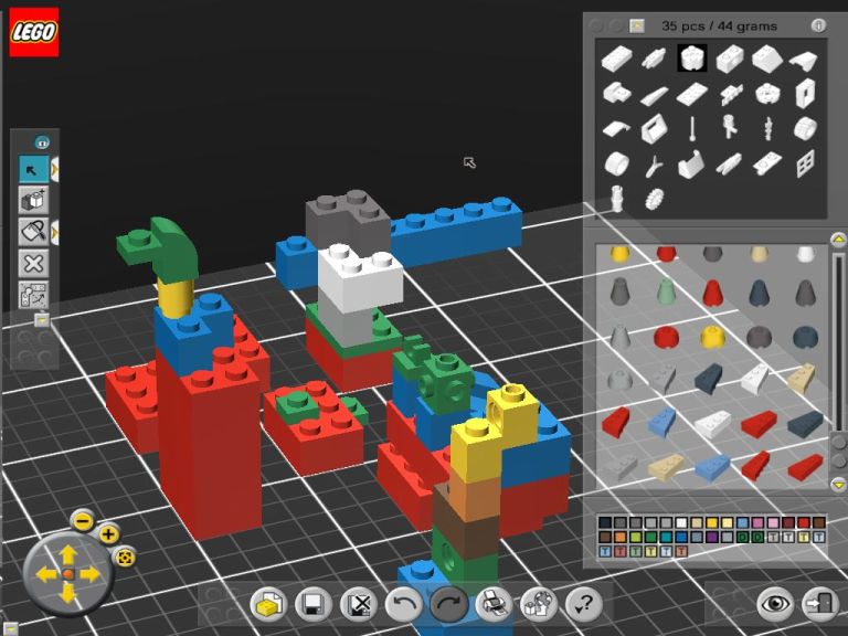 Screenshot af LEGO Digital Designer