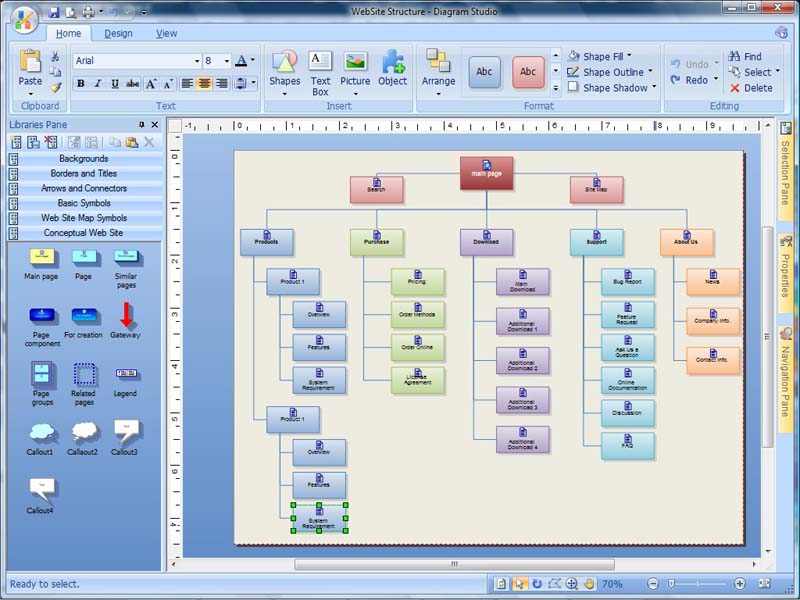 Screenshot af Diagram Studio
