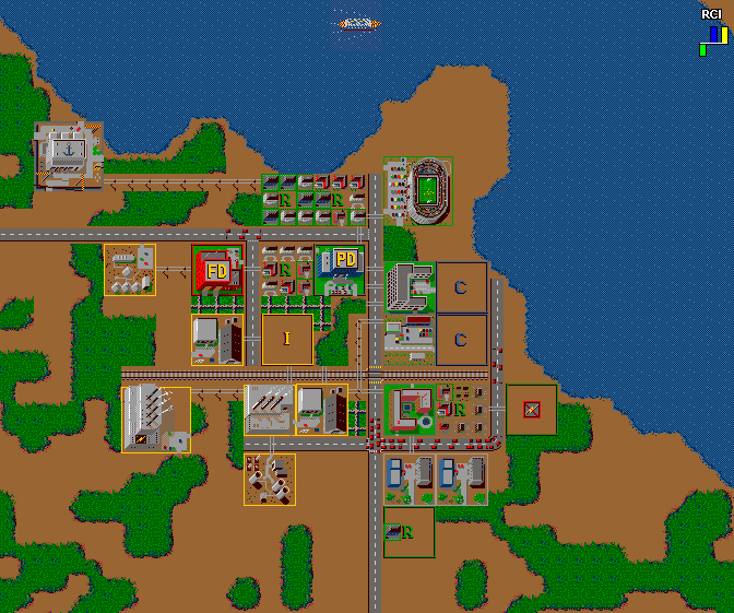 Screenshot af Sim City