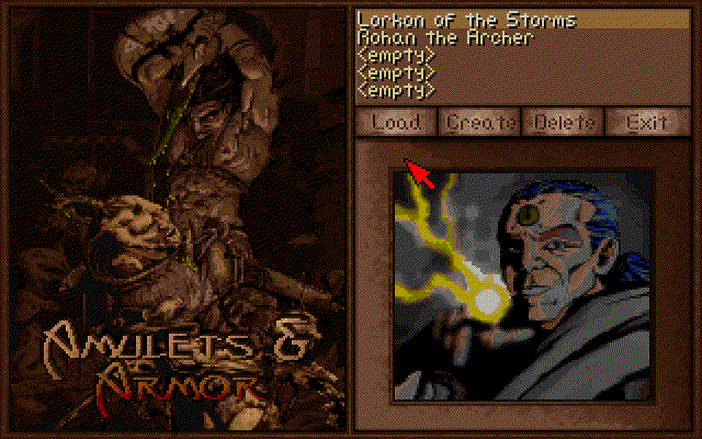 Screenshot af Amulets and Armor