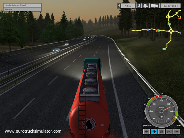 Screenshot af Euro Truck Simulator