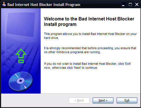 Screenshot af Bad Internet Hosts Blocker