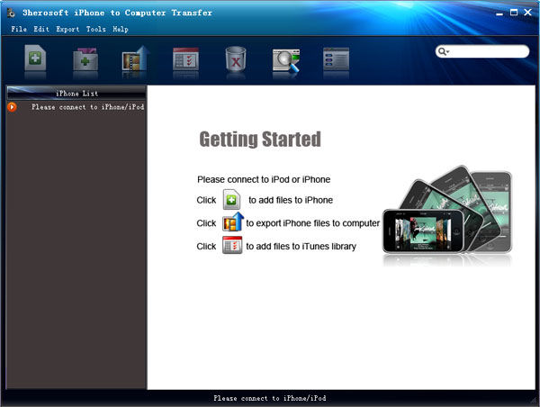 Screenshot af 3herosoft iPhone to Computer Transfer