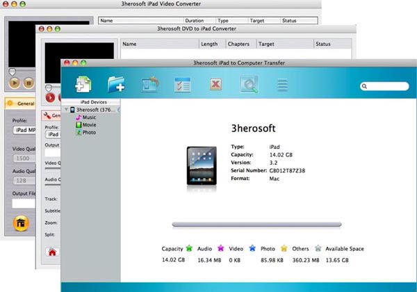 Screenshot af 3herosoft iPad Mate
