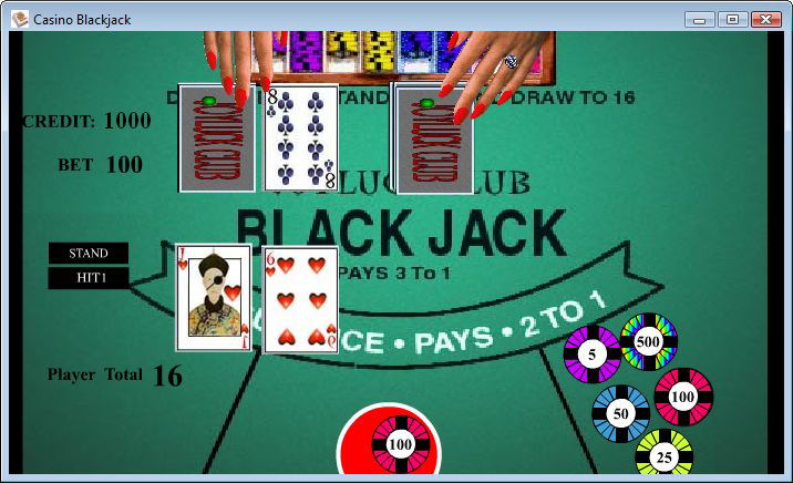 Screenshot af Casino Blackjack CGF