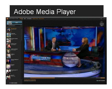 Screenshot af Adobe Media Player