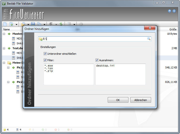 Screenshot af Bexlab File Validator (Light Edition)