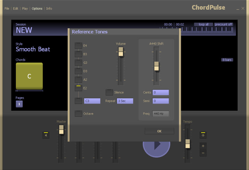 Screenshot af ChordPulse Lite