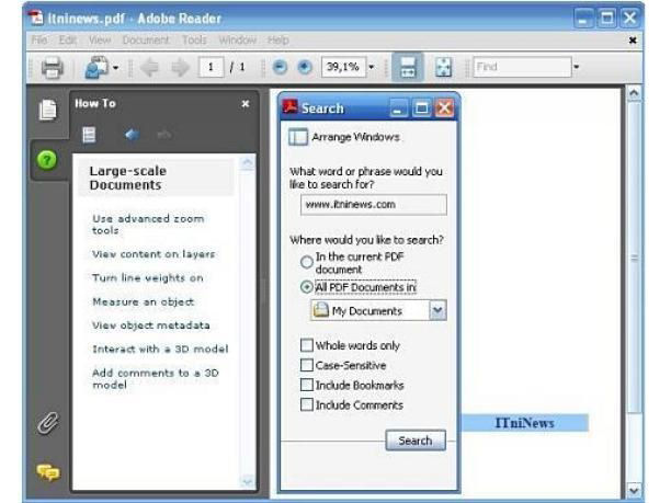 Screenshot af Adobe Reader til Mac