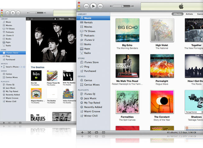 Screenshot af Apple iTunes til Mac