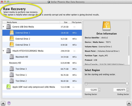 Screenshot af Stellar Phoenix Mac Data Recovery