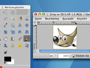 Screenshot af GIMP til Mac