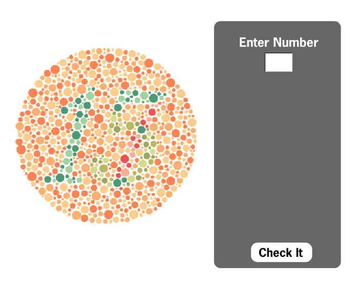 Screenshot af Test om du er farveblind