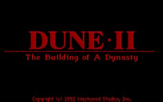Screenshot af Dune II - The Building of a Dynasty