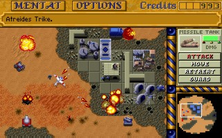Screenshot af Dune II - The Building of a Dynasty