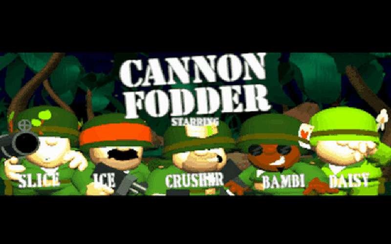 Screenshot af Cannon Fodder